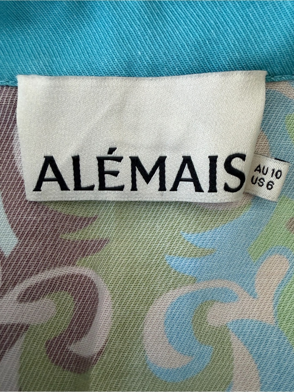 ALEMAIS Disco Daisy Oversized Tencel Shirt, Size 6 - Picture 13 of 13